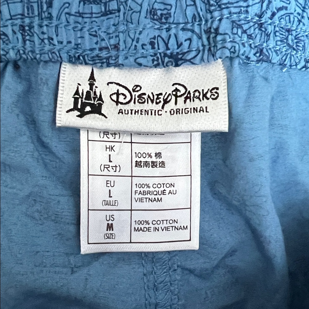 Disneyland Disney Parks Store Pajama Pants Lounge Pants Cotton Sleepwear - Picture 10 of 14